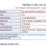 Lecția independenței. Prima oră. Clasa a II-a [fișiere .PPTX și .DOCX]