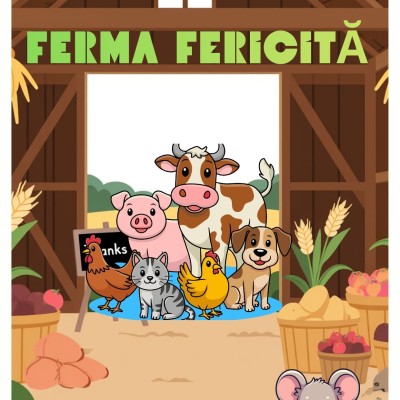 Carte de colorat- Ferma fericita  [Fișier .PDF]