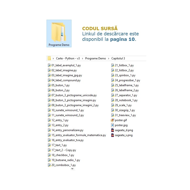 Curs de Python 3, Interfete grafice cu Tkinter, Volumul III (ebook)