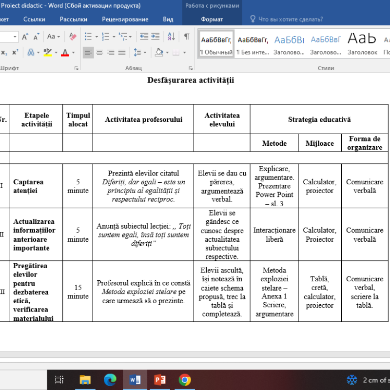 Proiect didactic + Prezentare PowerPoint „Toți suntem egali, însă toți suntem diferiți” [fișiere .DOCX + .PPTX]