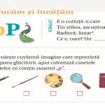 Sunetul și litera p mic și P mare, clasa 1
