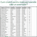 Lecție Video: Crearea Automată a Documentelor Multiple Personalizate