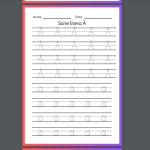 Caiet de lucru pentru preșcolari - Alfabetul 126 pagini