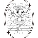 Balerina Capucina &amp; Prietenii ei – Carte de colorat pentru copii [fișier .PDF]