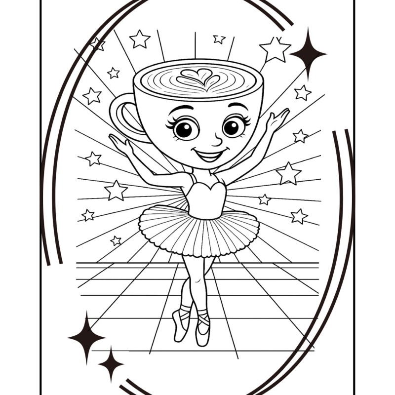 Balerina Capucina &amp; Prietenii ei – Carte de colorat pentru copii [fișier .PDF]