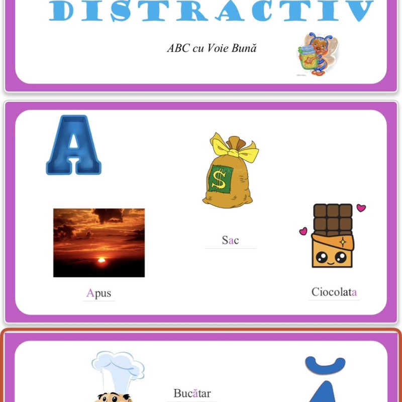 Alfabet Distractiv [fișier .PPTX]