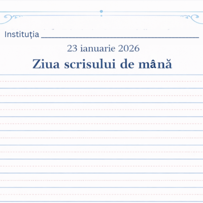 Ziua scrisului de mână  (23 ianuarie )–Fișă de scriere  [fișier .PDF]