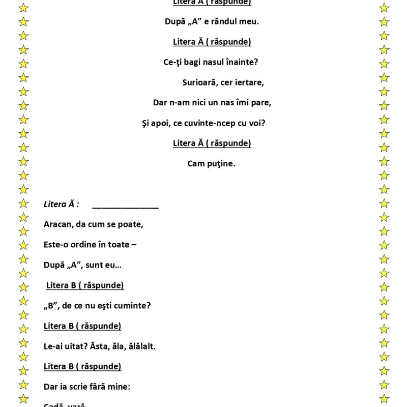 Adio, drag Abecedar! [fișier .DOC]