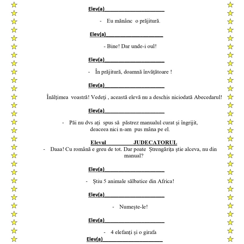 Adio, drag Abecedar! [fișier .DOC]