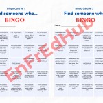 BINGO - Find someone who...