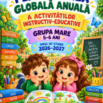 Planificarea globală anuală a activităților instructiv-educative – Grupa mare (5-6 ani), 2026–2027 [fișier .DOCX]