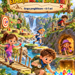 Proiect didactic la Educație fizică pentru 6–7 ani – „Expediția micilor exploratori” [fișier .DOCX]