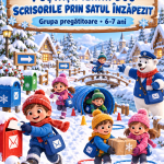Proiect didactic la Educația fizică pentru 6–7 ani – „Poștașii Iernii duc scrisorile prin satul înzăpezit” [fișier .DOCX]