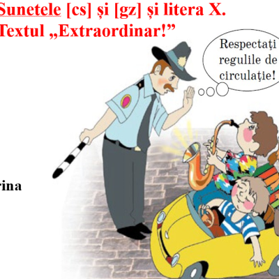 Abecedar_Sunetele [cs], [gz] și litera X
