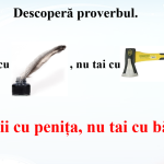 Abecedar_Scrisul. Linioara oblică pe un spațiu
