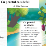 Clasa I - pentru poezia „Cu penetul ca sideful”, de M. Eminescu - Dimitriu Irina [fișier .PPTX]