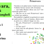 Clasa I - pentru textul „Primăvara”, de S. Vangheli - partea 1 - Dimitriu Irina [fișier .PPTX]