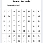 FIȘĂ DE LUCRU NR.1 - ANIMALE [fișier .PDF]