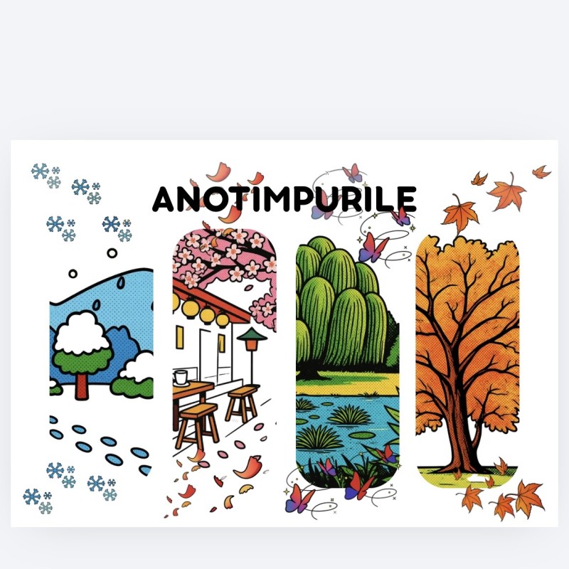 Planșă educativă - ANOTIMPURILE [fișier .PDF]