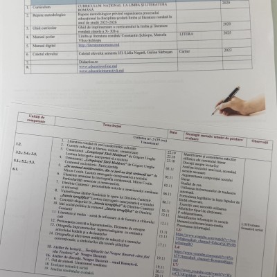 Proiect didactic de lungă durată la limba și literatura română, clasa a XI-a, Profil Umanist (Manual 2025) [fișier .DOCX]