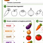 Fișe de lucru Legumele [fișiere .PNG, .JPG, .PDF]