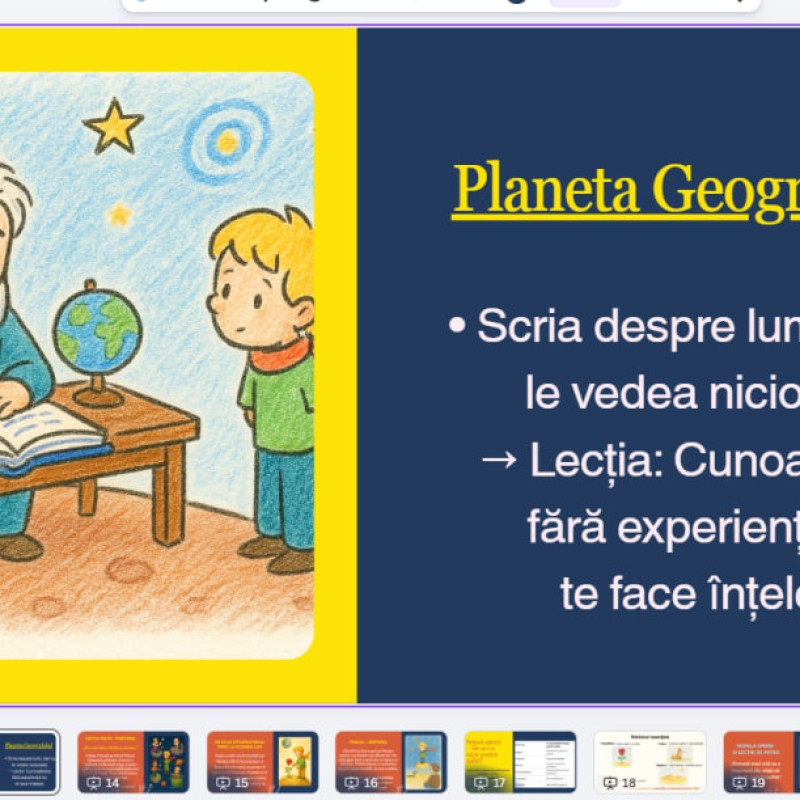 „Micul Prinț” – lecție completă (material didactic PPT, PDF)