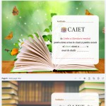 Copertă de caiet la Limba și literatura română (pentru fată și băiat)  [fișier .PDF]