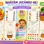 „Fructe și legume” – Set educativ pentru micii exploratori, 3–4 ani [fișier .PDF]