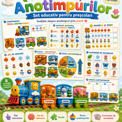 „Trenulețul Anotimpurilor” – set educativ interactiv pentru preșcolari [fișier .PDF]