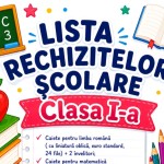 Lista rechizitelor școlare , clasa I-a [fișier .DOC]