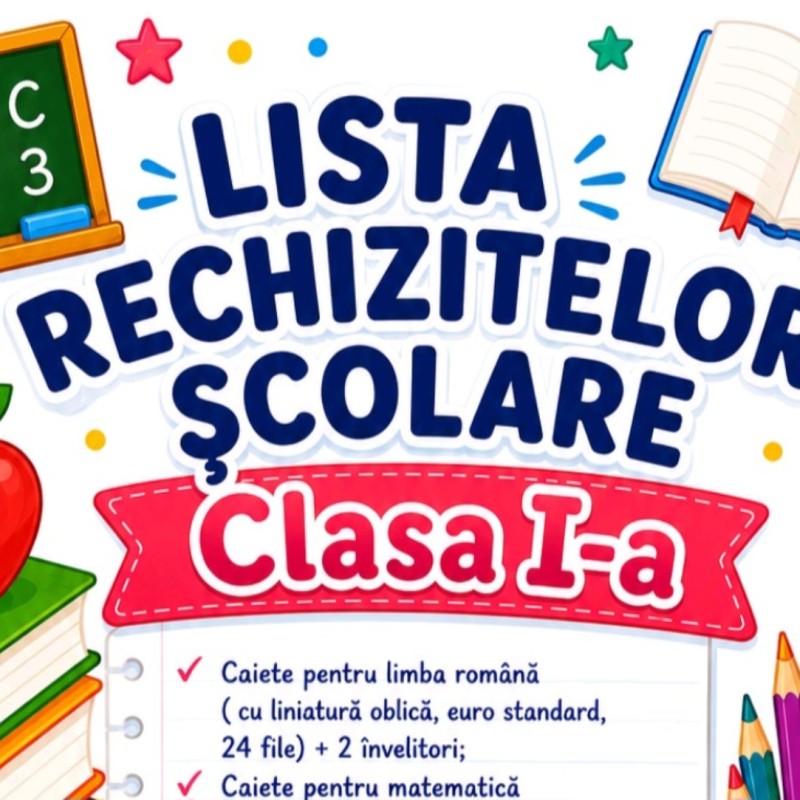 Lista rechizitelor școlare , clasa I-a [fișier .DOC]