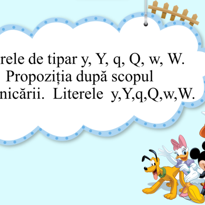 Cl. I, Literele de tipar y, Y, q, Q, w, W. [fișier .PPTX]
