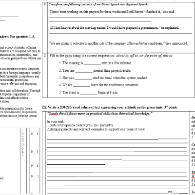 TEZA ENGLEZA CL. X Varianta I [fișier .DOCX]