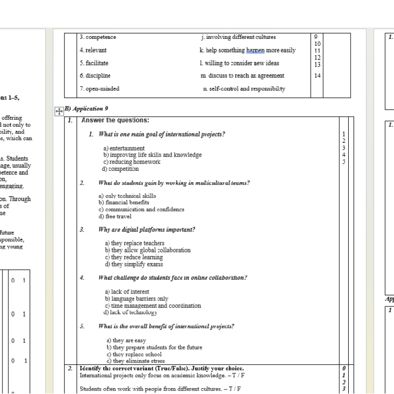 TEZA ENGLEZA CL. X Varianta I [fișier .DOCX]