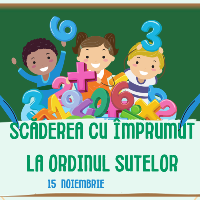 Matematica. Clasa a III-a. SCĂDEREA CU ÎMPRUMUT LA ORDINUL SUTELOR. Lecția 2, de consolidare [fișier .PPTX]