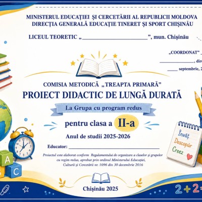 Proiectare didactică de  lungă durată la  grupa cu program  prelungit, cl. 2, sem.1 , sem.2 [fișiere .PDF .DOC .JPG]