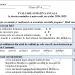 Evaluare sumativă anuală finală la istoria românilor și universală,  clasa 4 [fișier .DOCX]