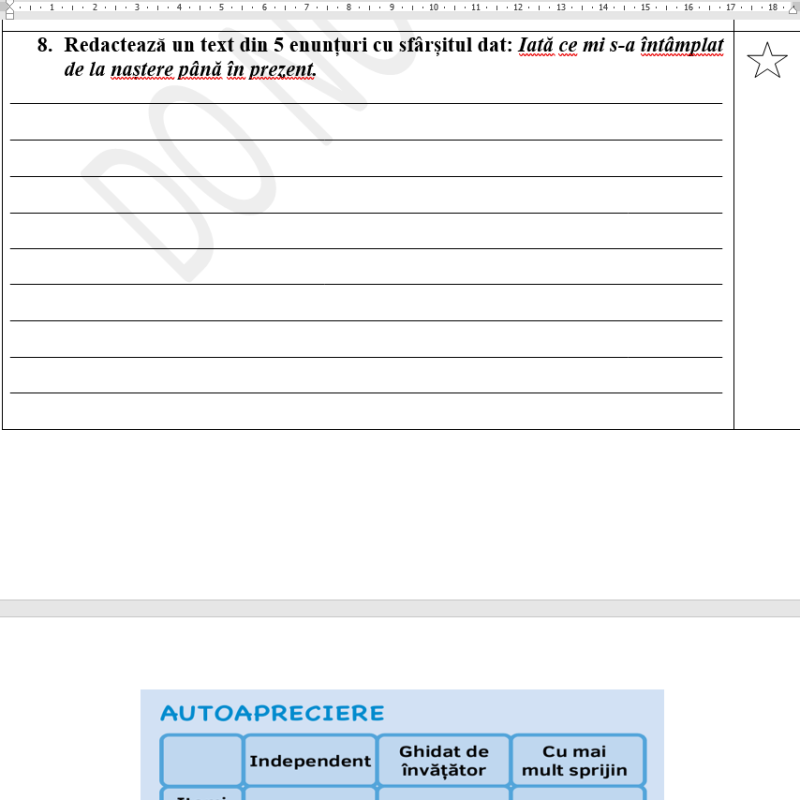 Evaluare formativă la științe „Omul- parte a naturii”, modulul 1, clasa 4 [fișier .DOCX]