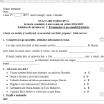 Evaluare formativă la istoria românilor și universală „Evenimente și personalități istorice”, modulul 2, clasa 4 [fișier .DOCX]
